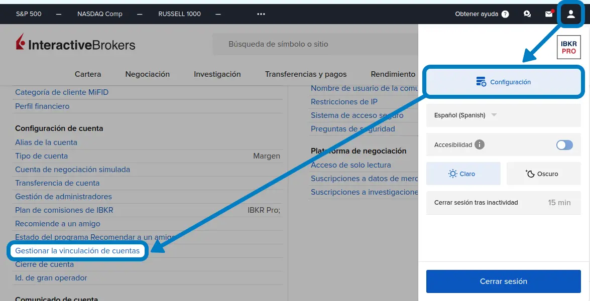 Paso 1: Entra en tu cuenta de IB