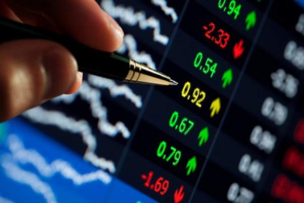 Gráfico con el mercado de valores