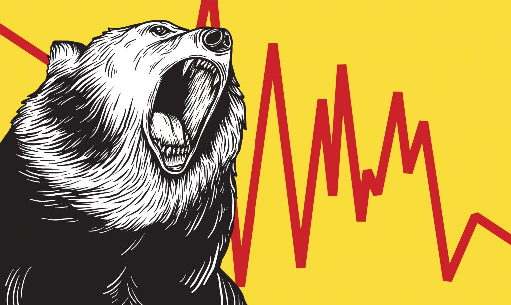 oso con gráfico de volatilidad