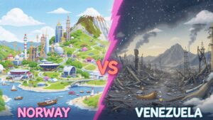 gestion del petroleo noruega versus venezuela
